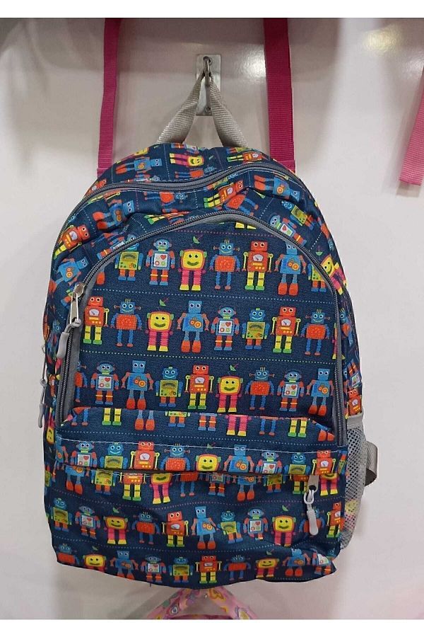 ASTRAL-Robot Patterned School Bag 1