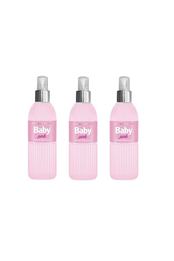 Eyüp Sabri Tuncer Bebek Kolonyası Baby Pınk 150 Ml Silindir Pet Şişe Sprey X 3 Adet