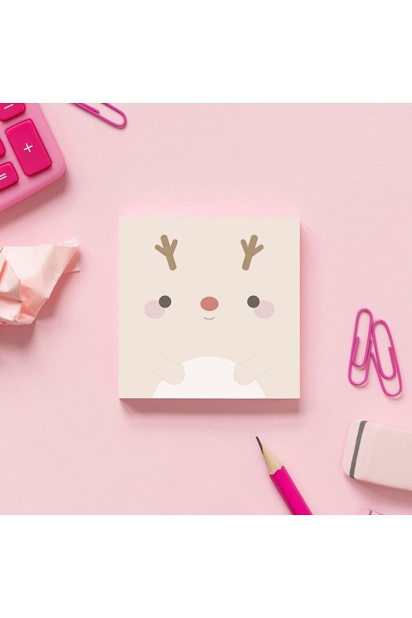 Pine Note-Deer Patterned Kawaii Memopad Memo Pad Notebook Notepad Planner 1