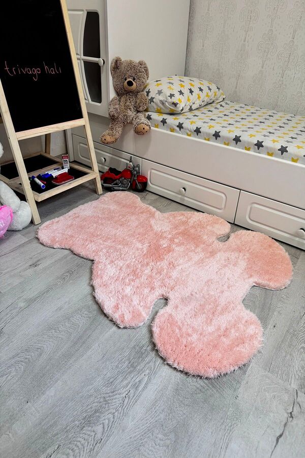 trivago halı Pufi Yumuşak Peluş Ayıcık Halı Post Çocuk Odası Bebek Odası Oturma Odası Halısı