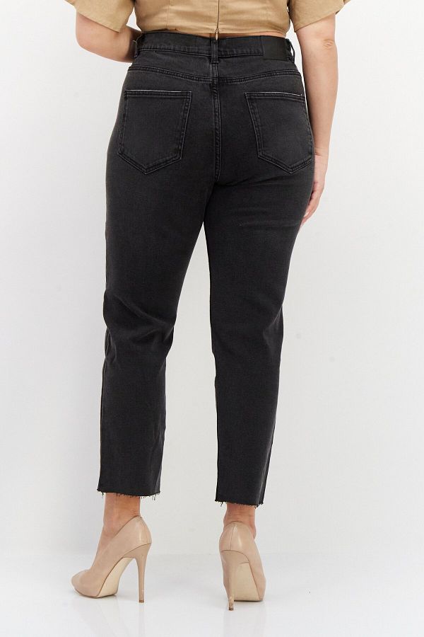 Don t Call Me Jennyfer Women Slim Fit Dark Washed Stretchable Mom Jeans Black Trendyol