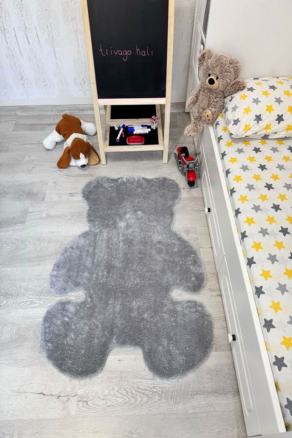 trivago halı Pufi Yumuşak Peluş Ayıcık Halı Post Çocuk Odası Bebek Odası Oturma Odası Halısı