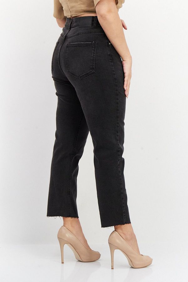 Don t Call Me Jennyfer Women Slim Fit Dark Washed Stretchable Mom Jeans Black Trendyol