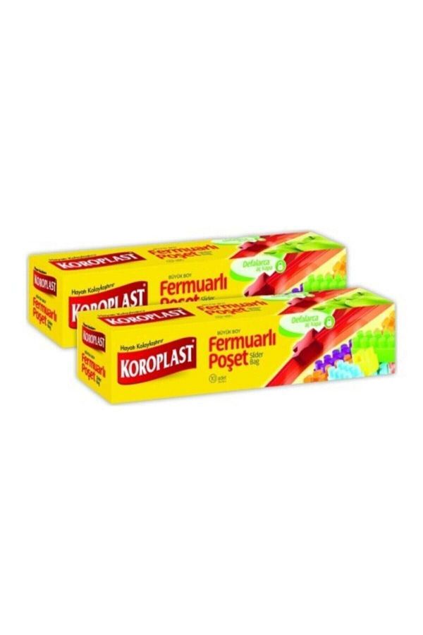 Koroplast-Zippered Ziplock Bag Large Size 26x28 Cm 10 Pieces of 2 1