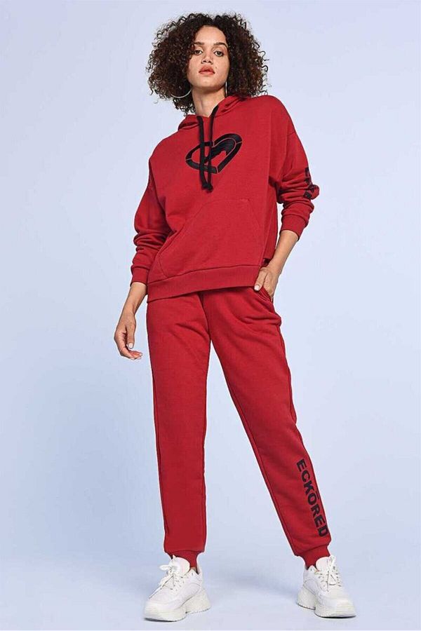 Ecko Unltd Ecko Red Jenny Women s Printed Tracksuit Bottom Trendyol