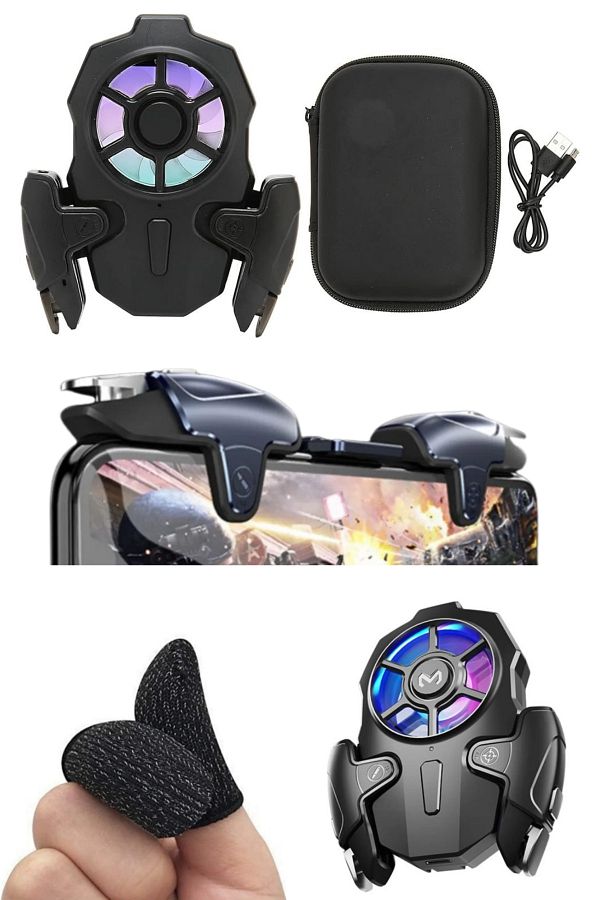 Asfal-Cooler Macroped Trigger with Finger Glove Pubg 3 Mode Series Shot Trigger with Carrying Case 1