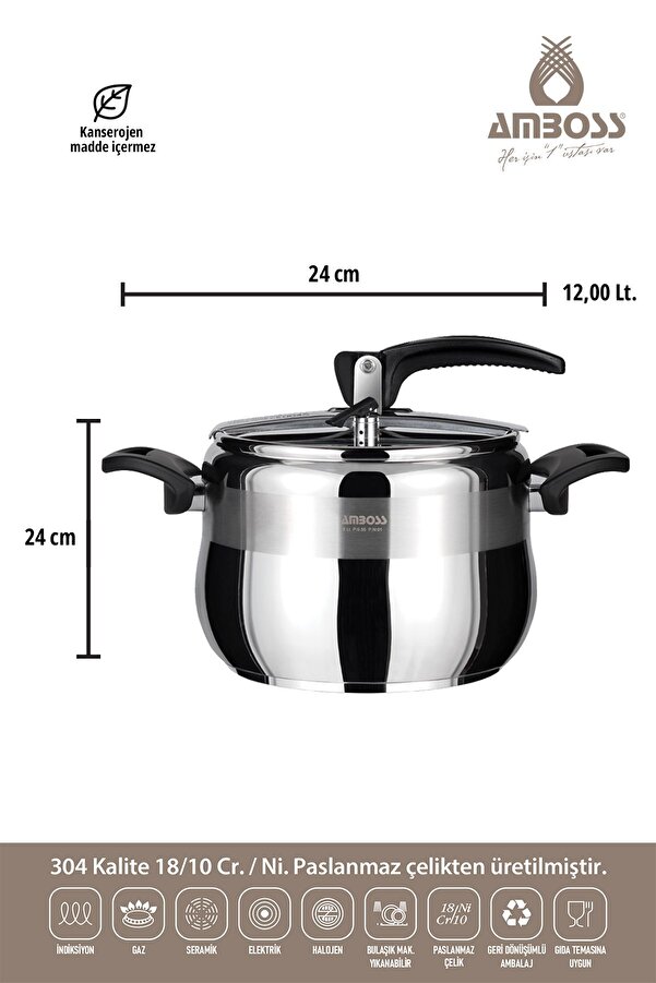 United Pressure Pressure Cooker 22 Litre United Pressure Cooker 12 Ltr  Cooker Rate Silver Wrought Aluminium