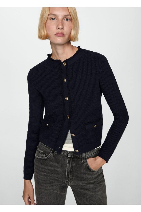 MANGO Knitwear Cardigan Buttoned Design Trendyol