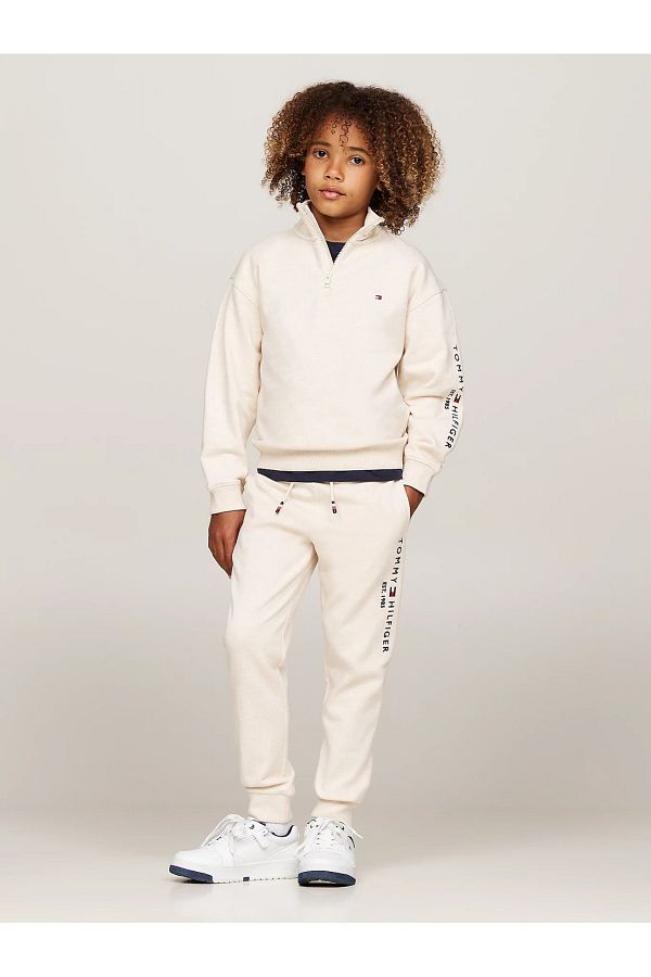 Tommy Hilfiger Unisex Essential Pure Cotton Logo Jogger Pants Organic Trendyol