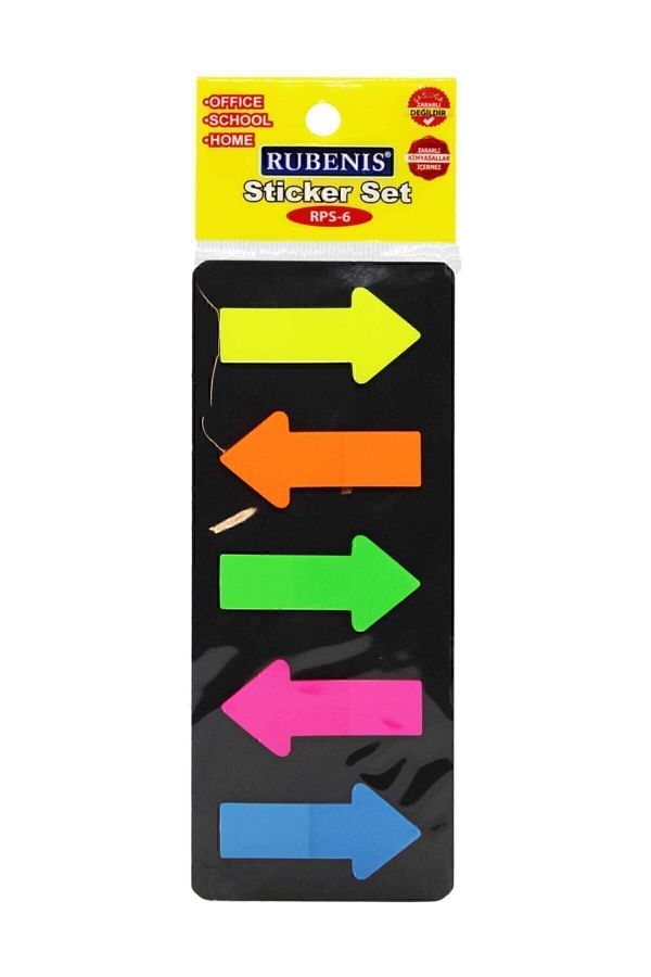 Rubenis-Set of 5 Mixed Color Post-it Notes 1