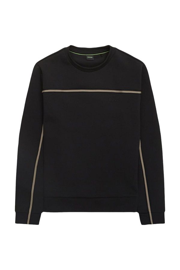 Boss Comfortable Long Sleeve Black Men s Sweatshirt with Brand Logo 50523913 001 Trendyol