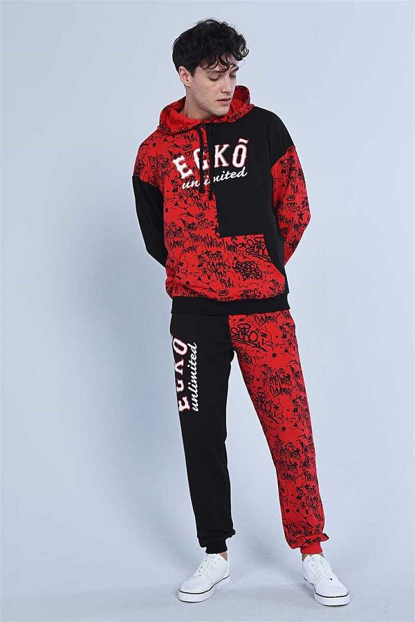 Ecko Unltd Peas Men s Graffiti Printed Patterned Tracksuit Bottom Trendyol