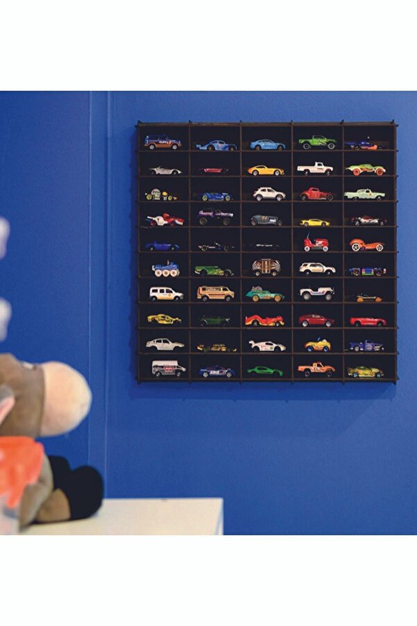 wudie Oyuncak Araba Rafı 50'li Eskitme Siyah