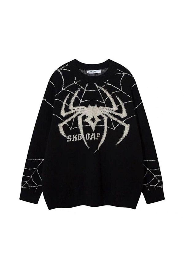 Sweater with spider logo top