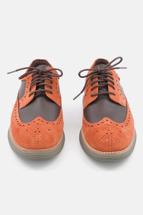 Cole Haan Men Medium Og Rem Long Wing Lace Up Casual Shoes Brown Trendyol