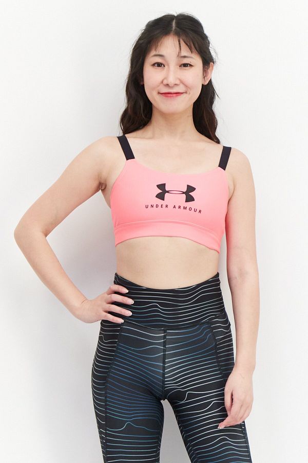 Under Armour Women Non Padded Strappy Sports Bra Neon Pink Black Trendyol