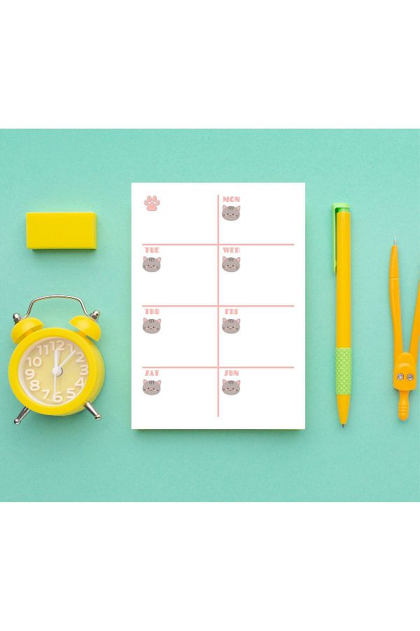 Pine Note-Cute Animal Pattern Checkered Notepad/Memopad/Planner/To Do List/Notebook/A6 1