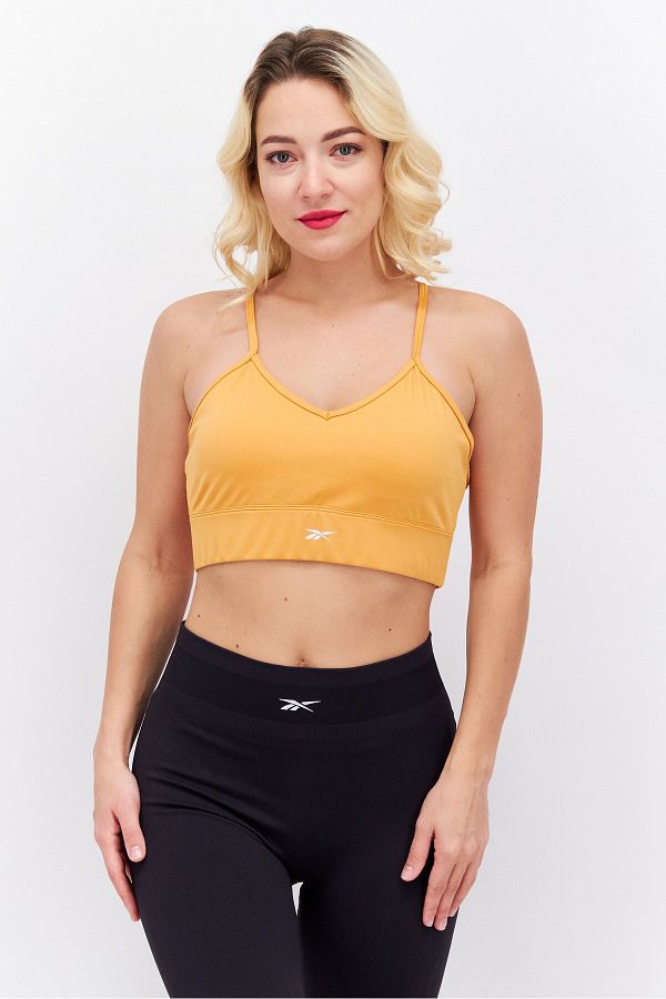 Reebok Women Padded Sports Bra Orange Trendyol