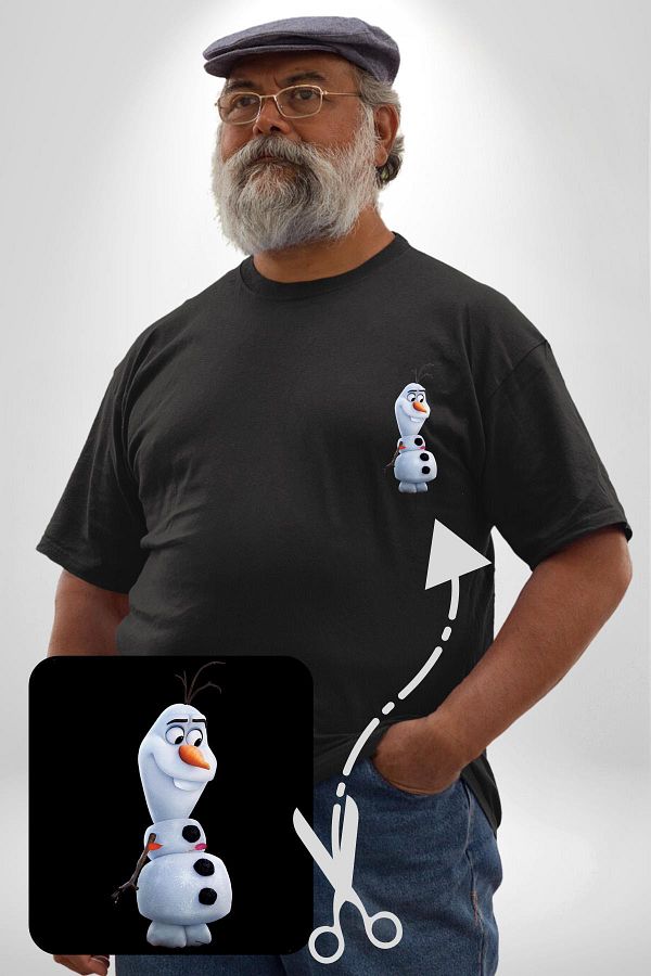 Angemiel Large Size Black T Shirt Olaf Frozen Minimal Printed Women s Basic Model Trendyol
