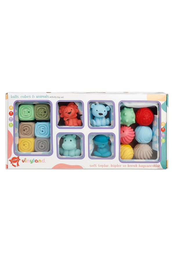 Erpa Oyuncak-Children's Fun 16-Piece Activity Set Soft Balls and My Friends Game Set 1