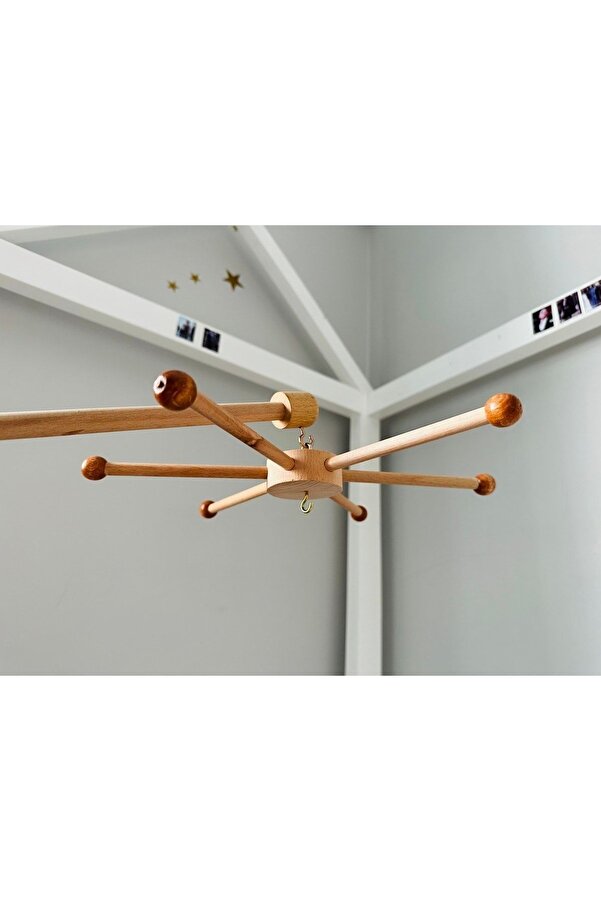 Genel Markalar Ahşap Beşik Dönence Askı Aparatı 6 Kollu