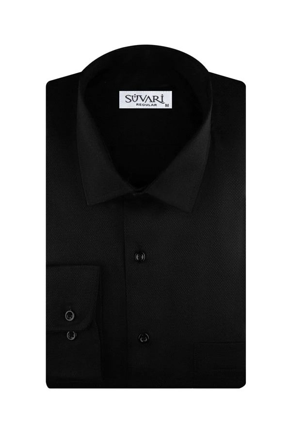 SÜVARİ-Plus Size, Βαμβακερό, Μακρυμάνικο, Μασίφ πουκάμισο - RIDER Regular Fit 1