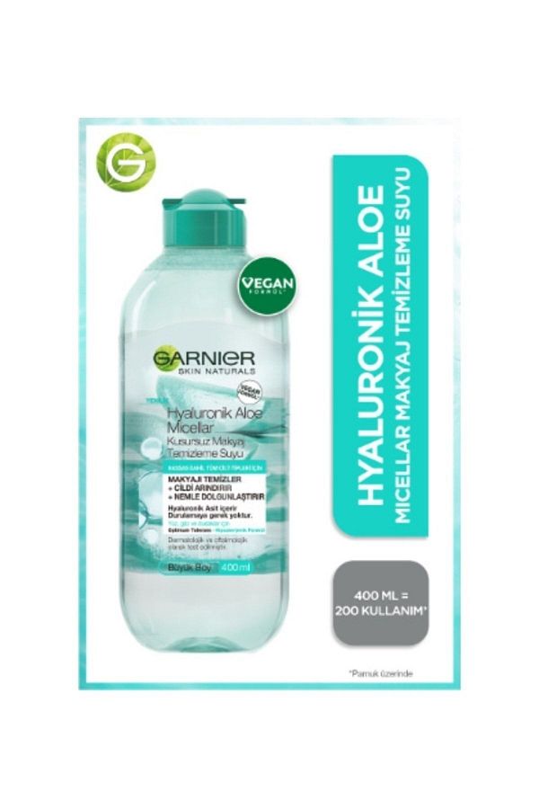 Garnier-Aloe Hyaluronic Micellar Water - Cleansing and Make-up 400 Ml 1