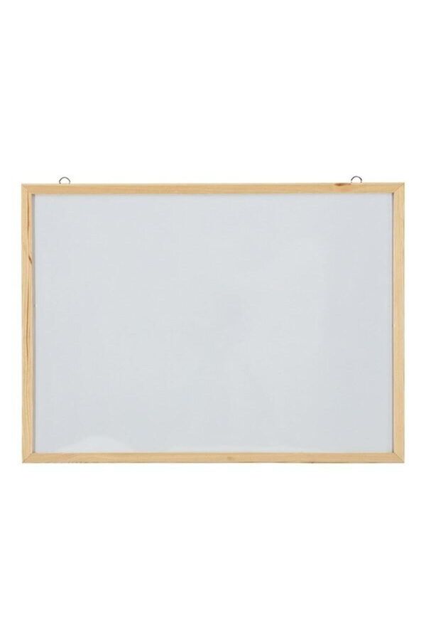 İnterpano-45*60 Wooden Framed Laminated Surface D. Mounted White Writing Board 1
