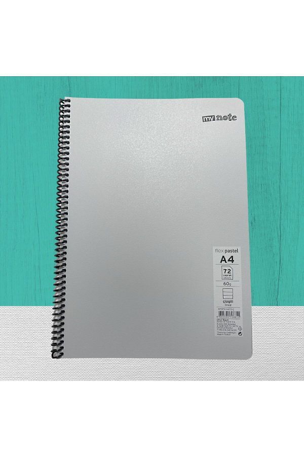 Umur-Mynote Flex Pastel Spiral Notebook A4 72 Yp Lined 1
