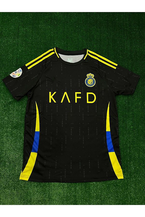 JANJON STAR-Ronaldo Al Nassr - Tricou negru sezon nou / Tricou Cr7 Al Nassr 1