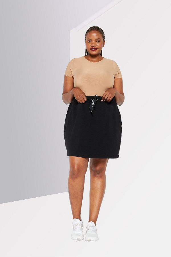 Dkny drawstring skirt top