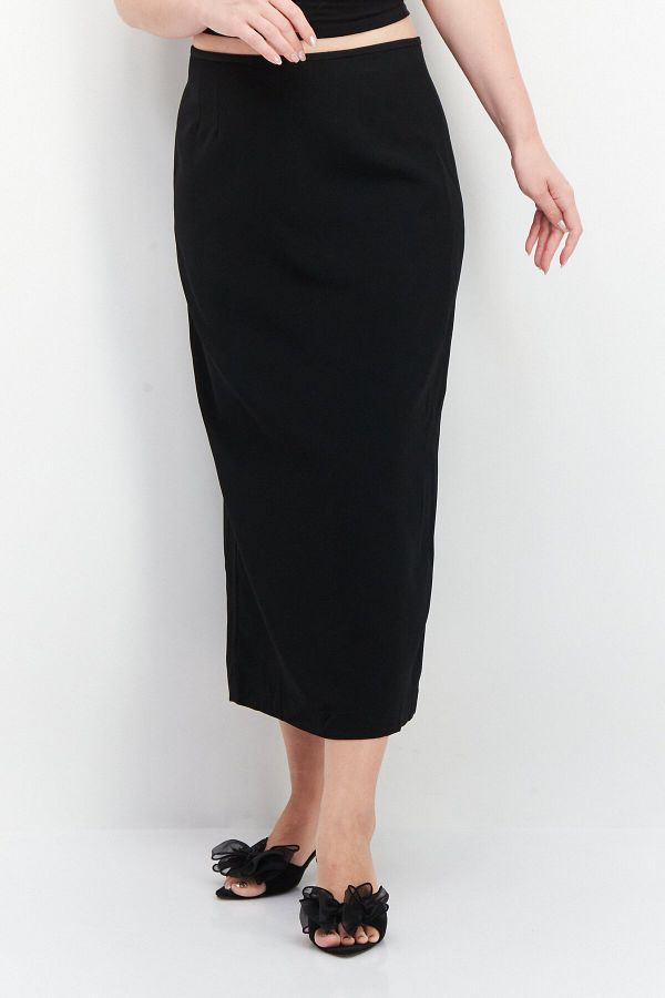 Kasper black midi skirt deals
