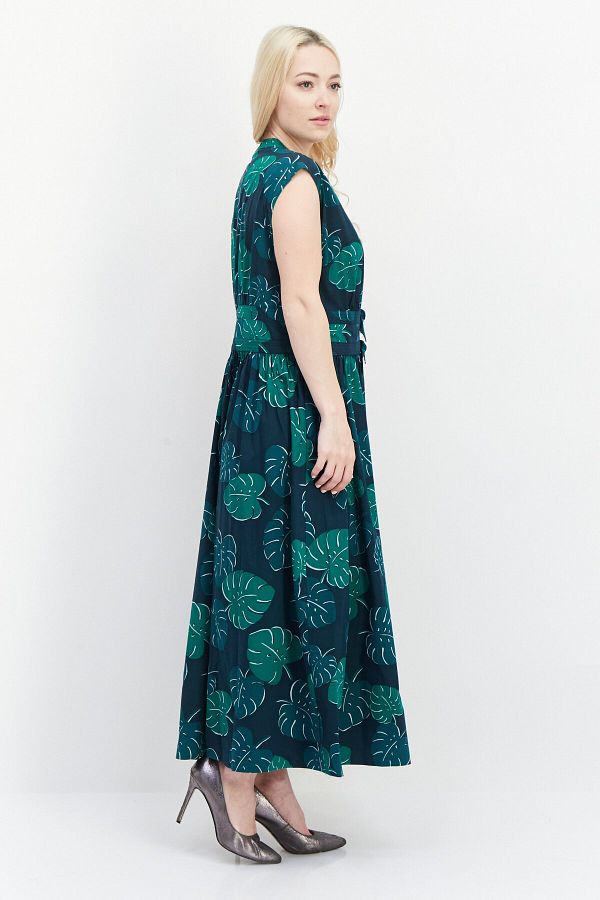 Kate Spade Women Floral Print Maxi Casual Dress Green Trendyol