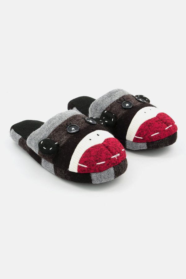 SG Footwear Women Slip On Slippers Black Combo Trendyol