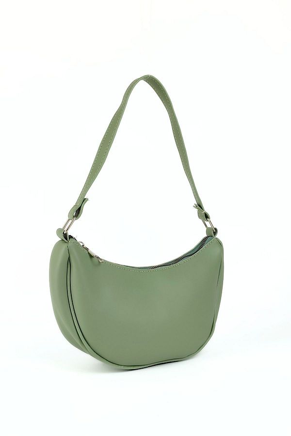 HexBag Mint Green Women s Baguette Shoulder Bag Trendyol