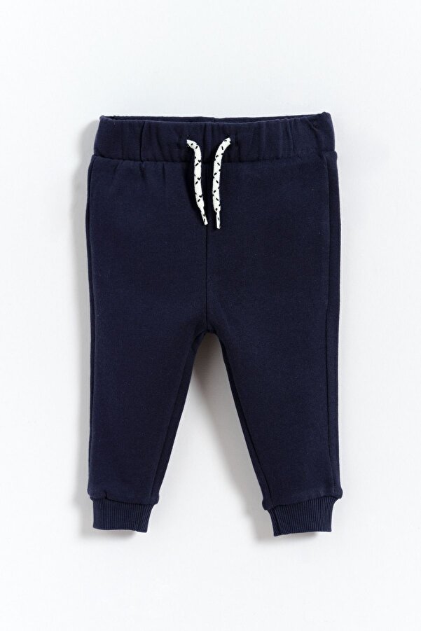 Kyron %100 Pamuk Bağcıklı Erkek Bebek Pijama Altı - Lacivert