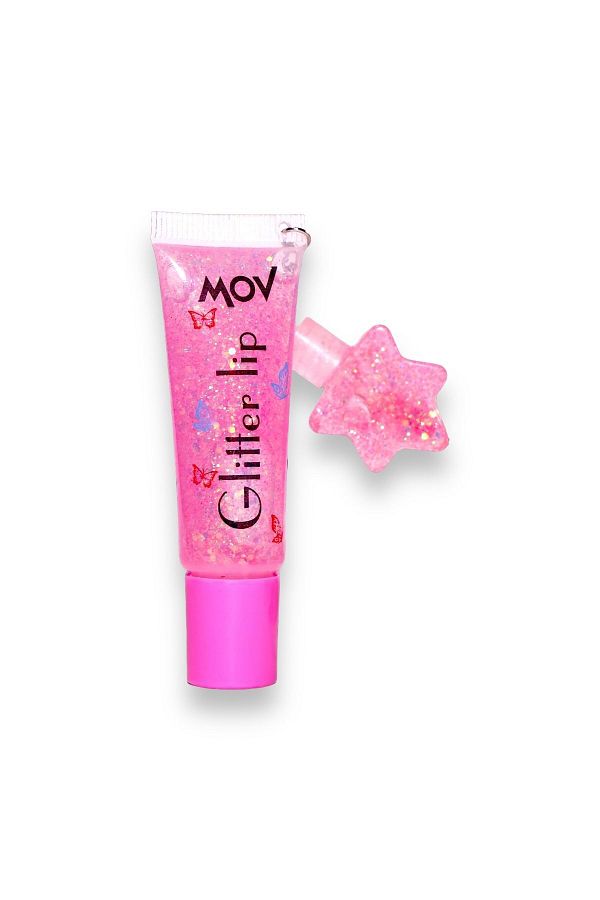 MOV-Pink Glitter Lip Gloss 1