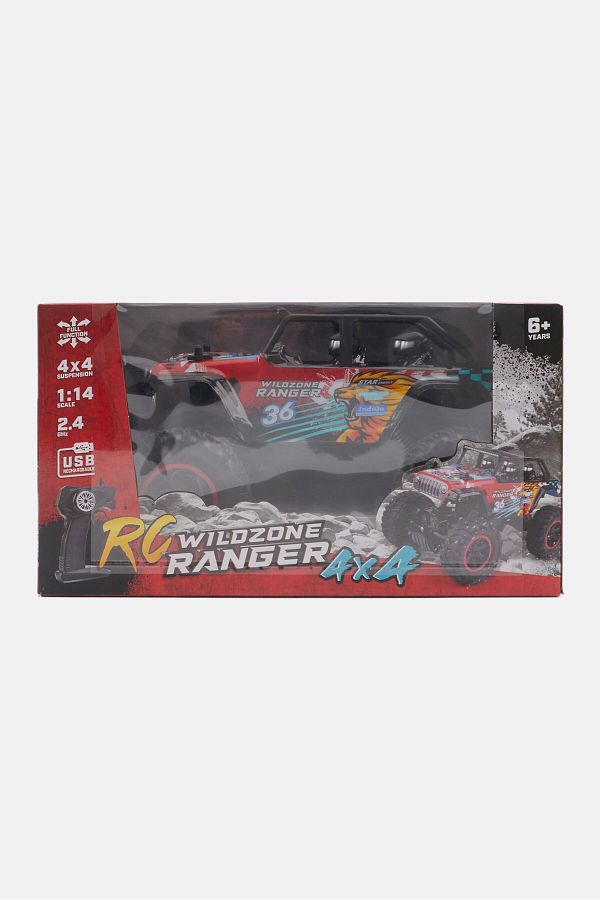Anko-Remote Control  Wild zone Ranger 4 x 4 Car, Red/Black Combo 1