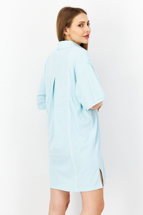 Adidas Women Sportswear Fit Short Sleeve Outdoor Dress Mint Blue Trendyol
