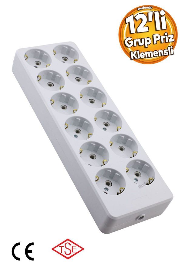 Badem10-12 Pieces Group - Terminal and Grounded Plug Socket, Coupler Twelve Wireless Socket 1