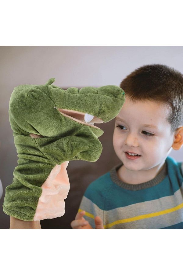 Marsel oyuncak-Moving Mouth Puppet - Crocodile Hand Puppet 1