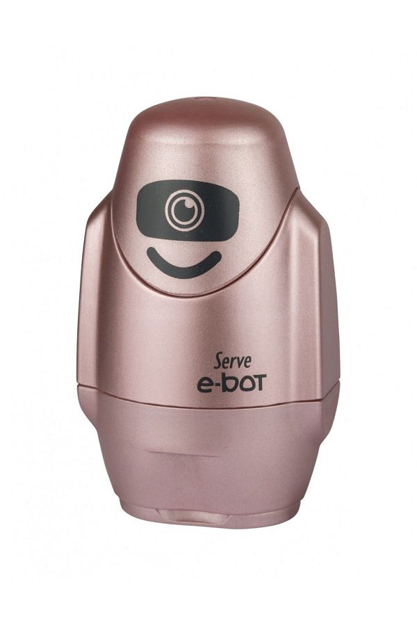 Serve-مبراة أقلام الرصاص الممحاة من E-bot بألوان معدنية وردية معدنية 1