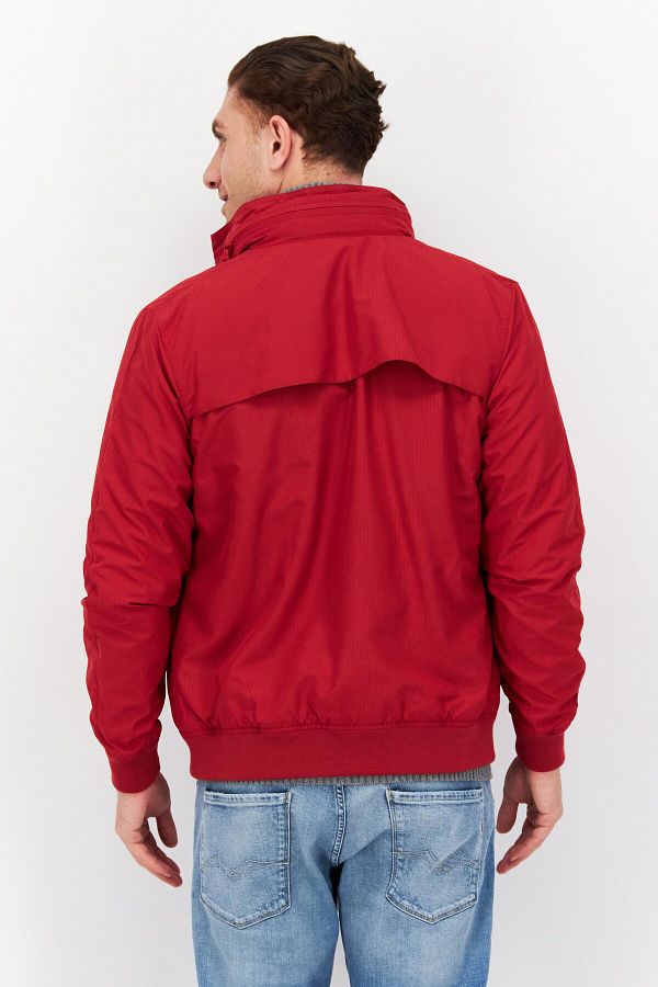 Lyle Scott Men Plain Brand Logo Windbreaker Jacket Red Trendyol