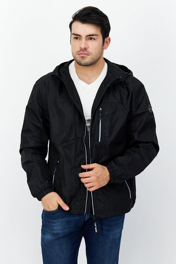 Plain windbreaker jacket top