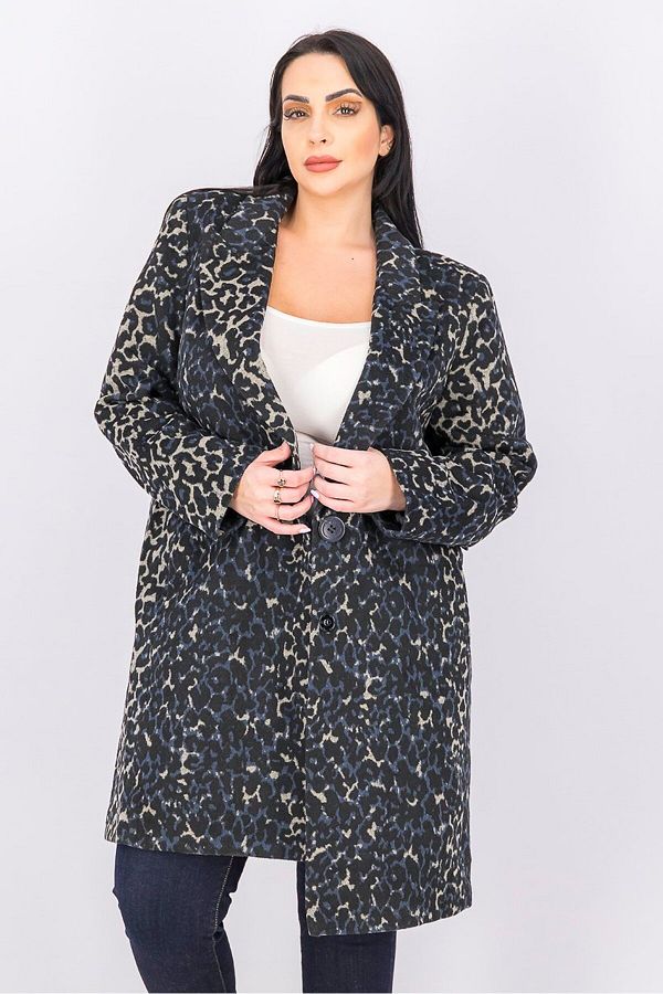Kensie leopard jacket top