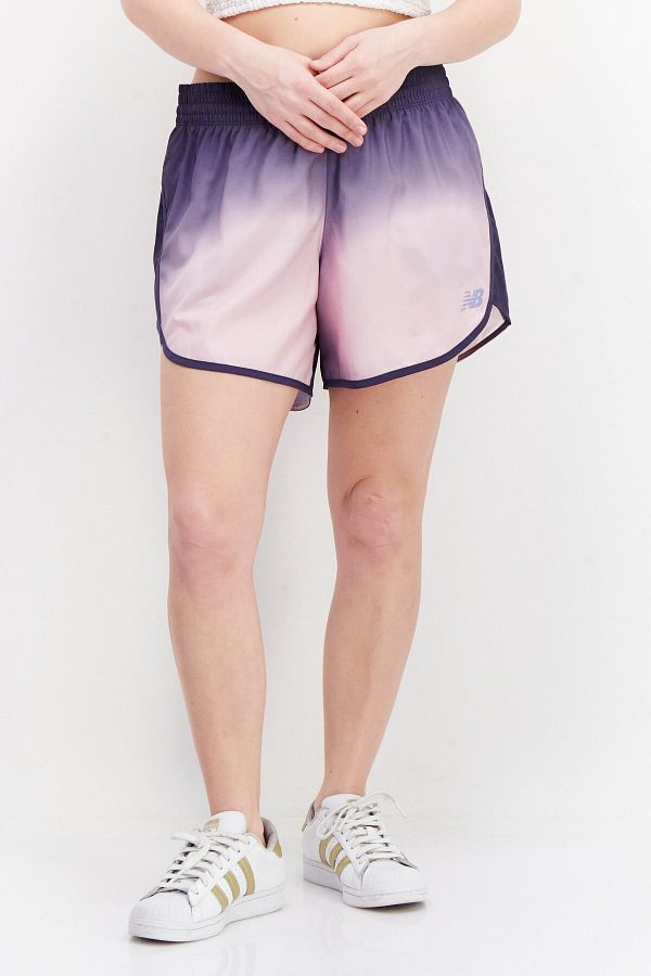 New Balance-Women Sportswear Fit 5 Inseam Running Short, Purple 1