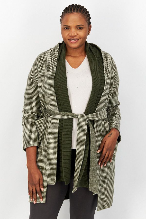 Houndstooth trench coat outlet