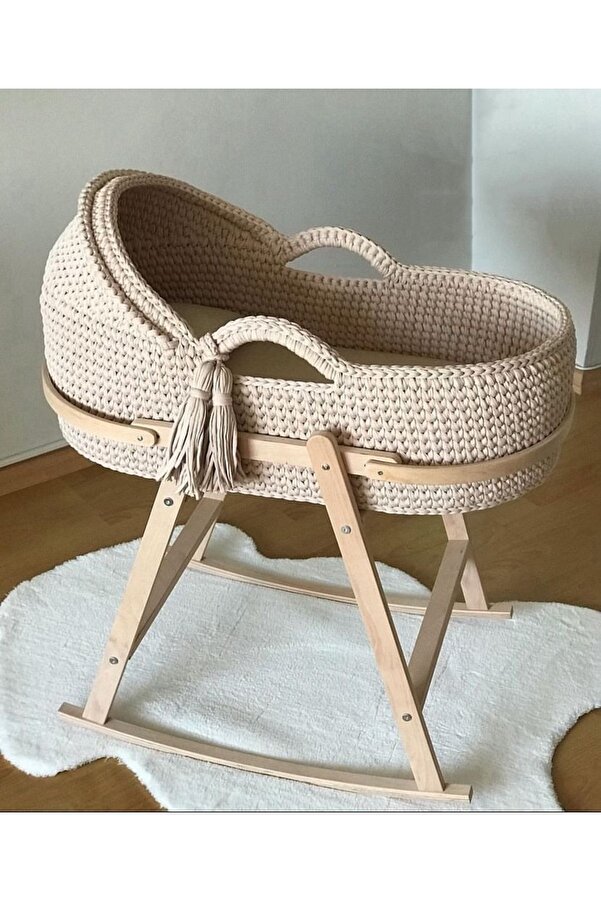 Ms Özel Tasarım El Emeği Örgü Puset (AHŞAP STAND DAHİL DEĞİLDİR)