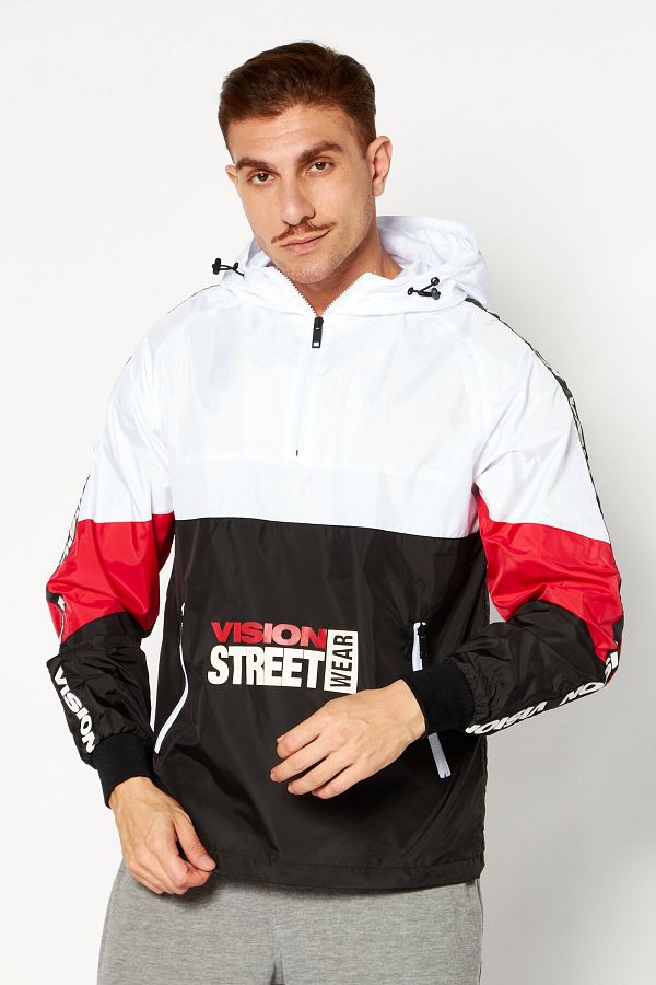 Men graphic print hooded jacket store