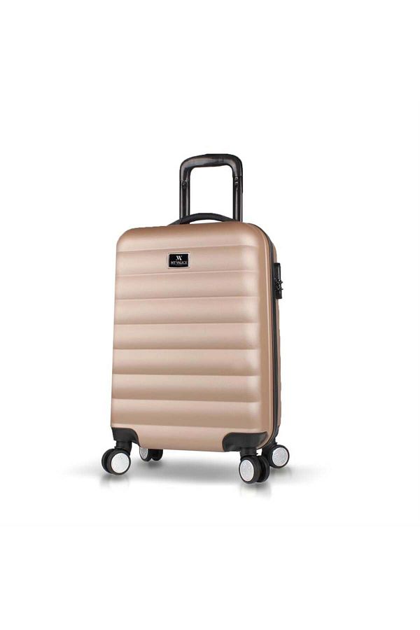 My Valice Colors Abs Small Cabin Size Gold Suitcase Trendyol